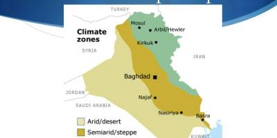 Mapa Iraku klímy