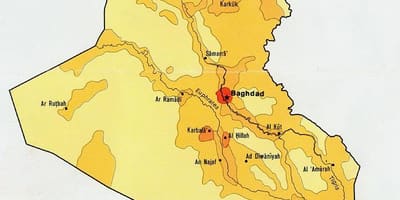 Mapa Iraku obyvateľstva